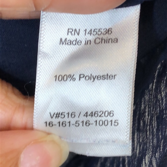 Coldwater Creek Womens Long Sleeve Blue Top SIZE SMALL - Picture 3 of 8